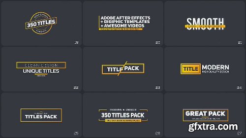 Videohive 350 Titles Animation Pack 21243068