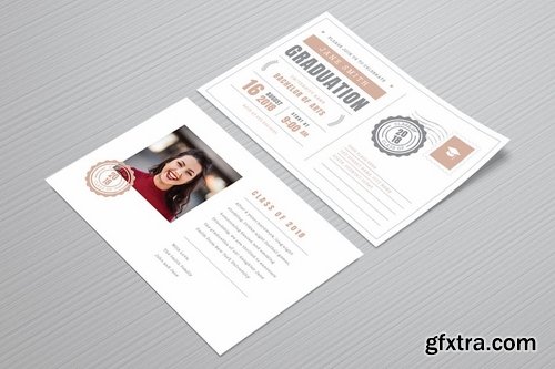 Postcard Graduation Invitation