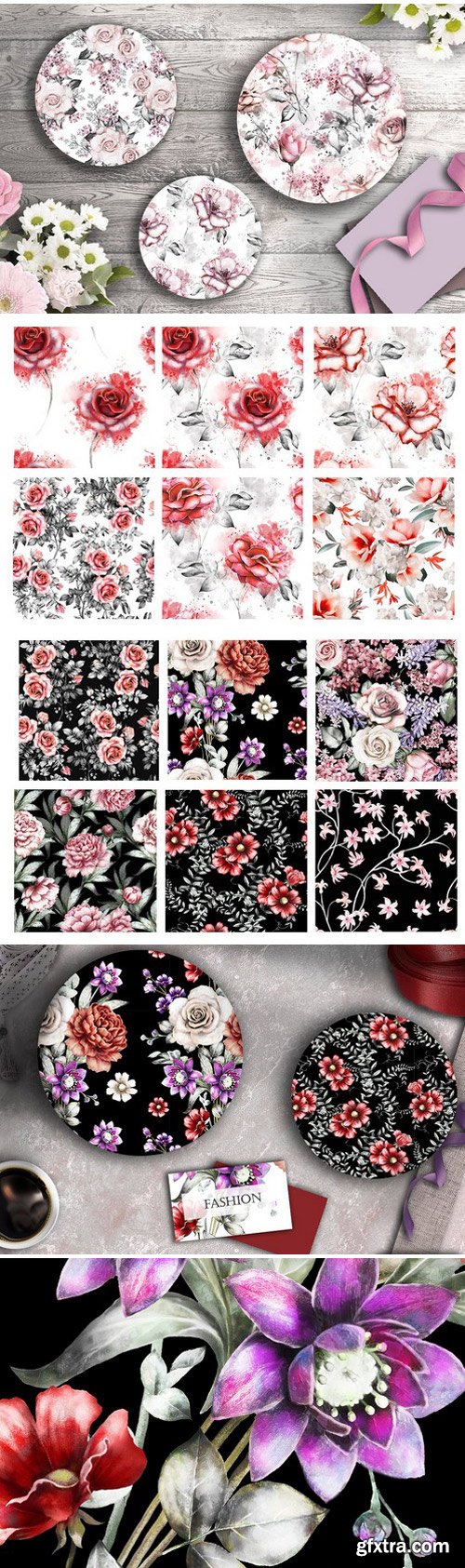 CM - Floral seamless patterns 2204708