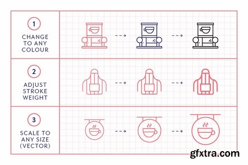 CM - Line Icons – Cafe 2250928