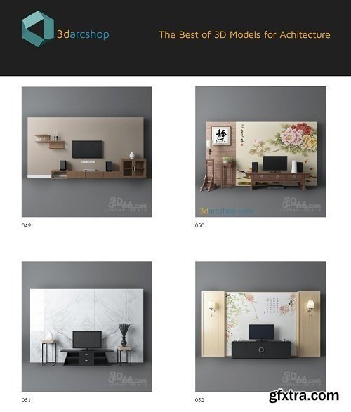 3darcshop - TV & Media Furniture 01 - 64