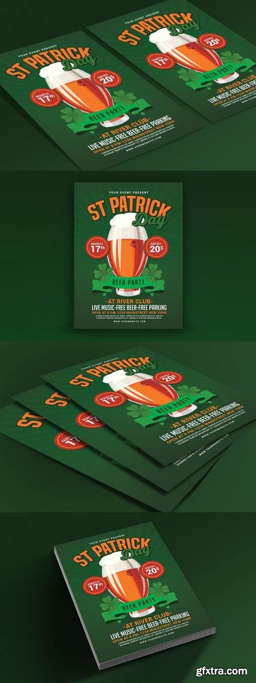 St Patricks Day Beer Party Flyer