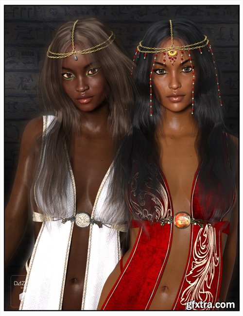 Egyptian Mega Bundle Characters Outfits Hair Poses And Lights Gfxtra