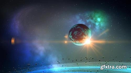 MotionArray - Planet In Space Loop Motion Graphics 58235