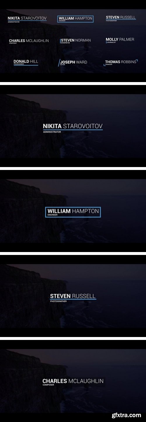 MotionArray - Minimal Lower Thirds After Effects Templates 57827