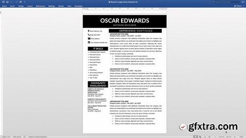 CM - Professional Resume Template Word 2233797