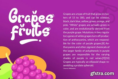 CM - Fresh Grapes Font 2254787