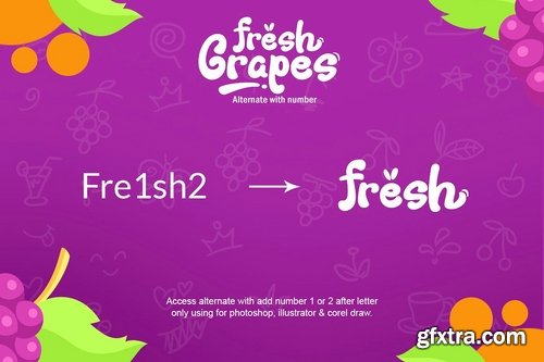 CM - Fresh Grapes Font 2254787