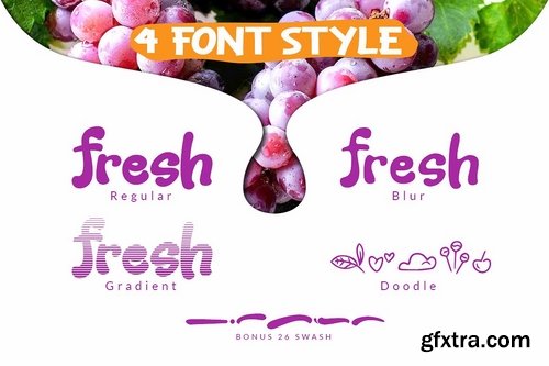 CM - Fresh Grapes Font 2254787