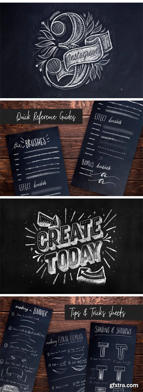 CM - Chalk Dust - Procreate Lettering Kit 2222859