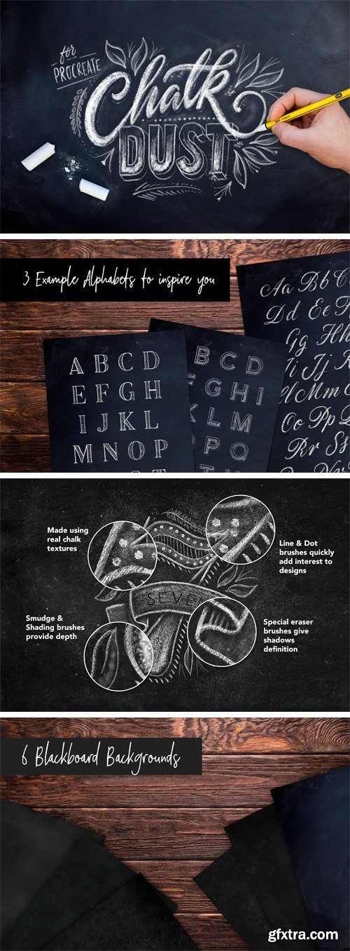 CM - Chalk Dust - Procreate Lettering Kit 2222859