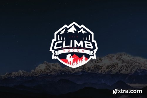 CM - Mountain Geometric Logo Templates 2225170