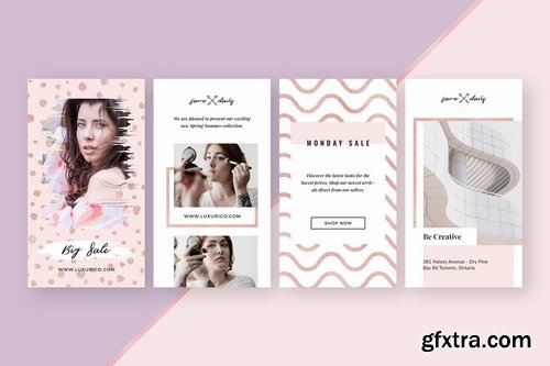 CM - Rosegold Instagram Stories Pack 2250556