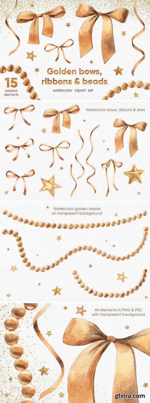 CM - Golden Bows, Ribbons & Beads 2203042