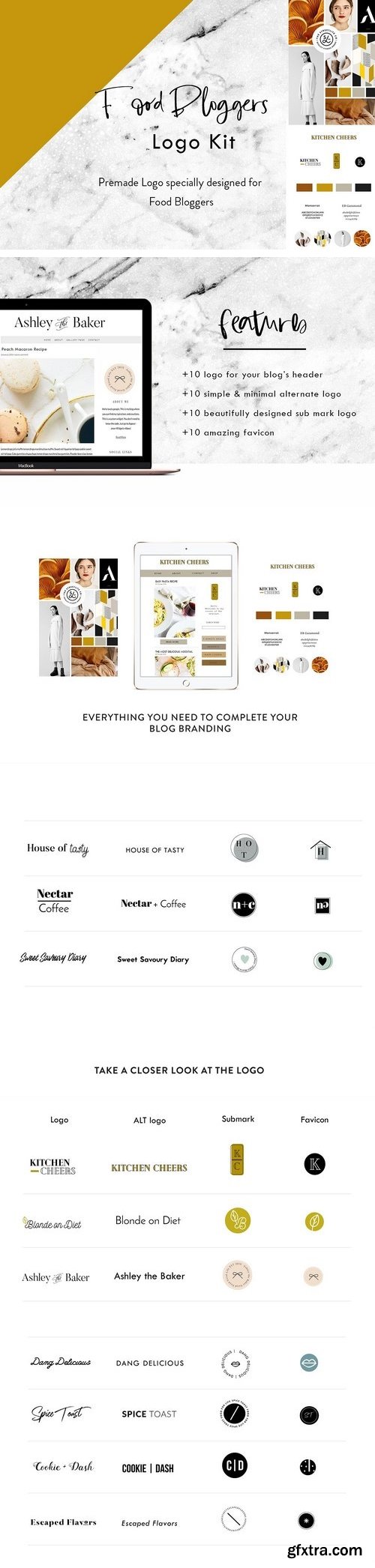 CM - Food Blogger Logo Kit 1926978