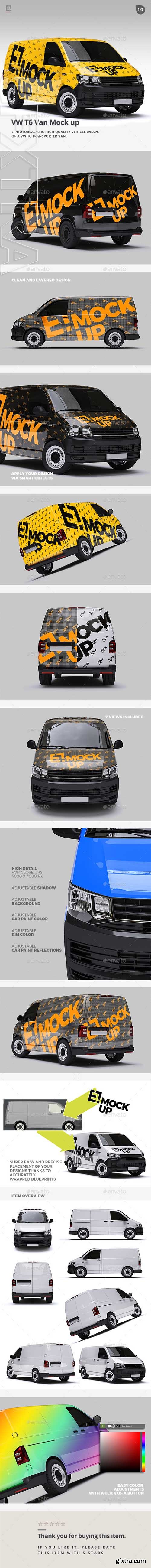 GraphicRiver - VW T6 Van Mock up 21348335