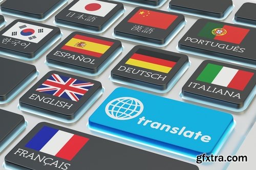 Translator diplomat IT technology to translate the language of the text 25 HQ Jpeg