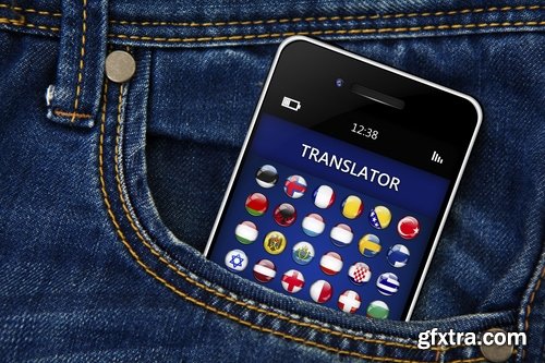 Translator diplomat IT technology to translate the language of the text 25 HQ Jpeg