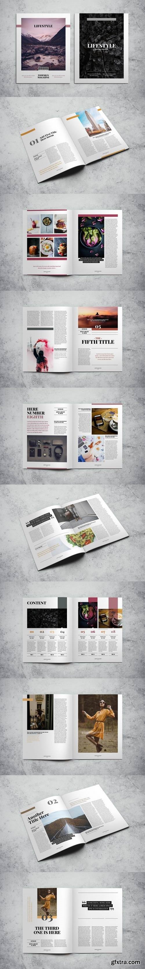 Lifestyle Indesign Magazine Template