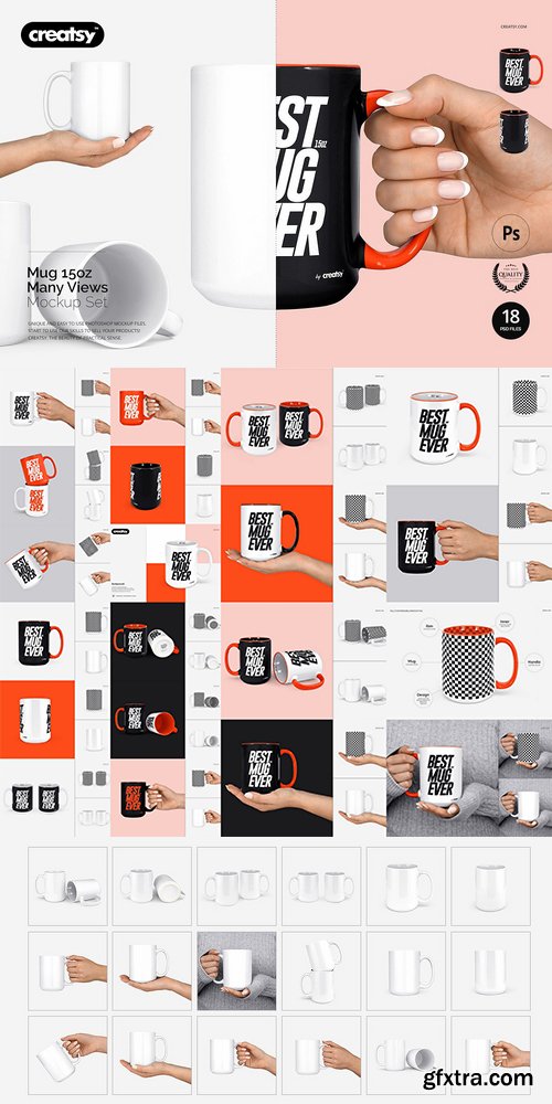 CM - Mug Mockup Set 15oz Many Views 1998462