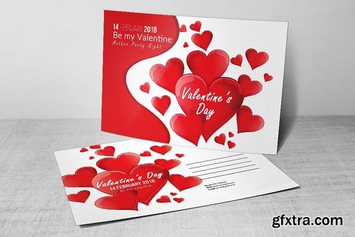 CM - 10 Valentines Day Postcard Bundle 2183054