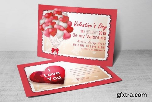 CM - 10 Valentines Day Postcard Bundle 2183054