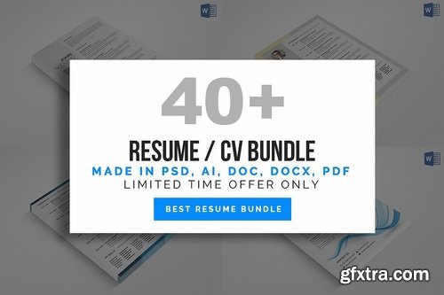 CM - 40+ Resume Cv Bundle 2175147