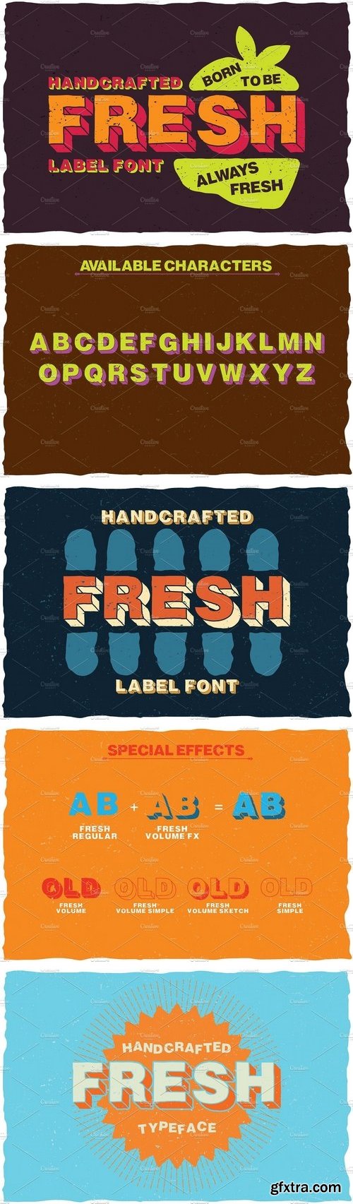 CM - Fresh Cartoon Look Label Typeface 1499438