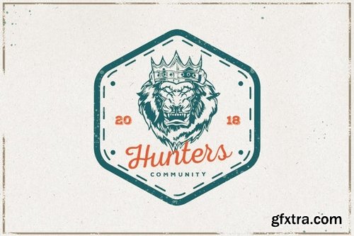 Vintage Lion Illustration Pack