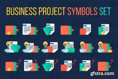 Business Project Symbols Set