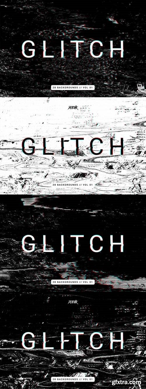 Glitch | Intense Backgrounds | Vol. 01