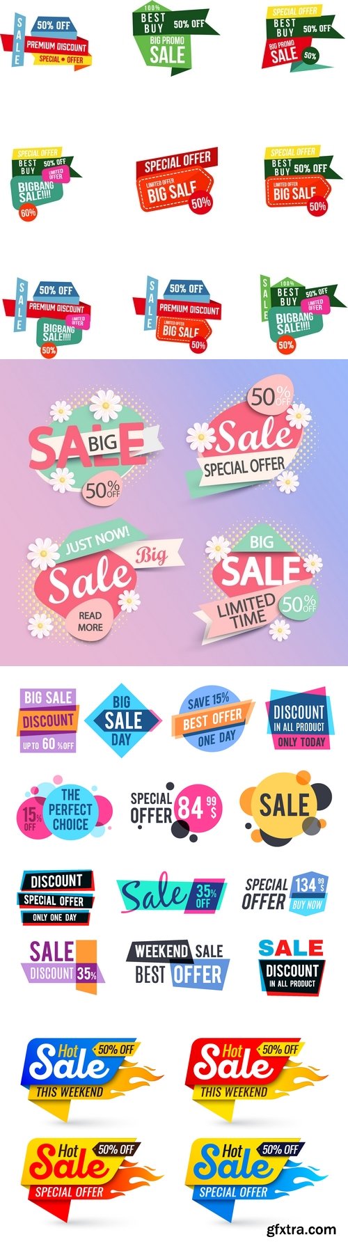 Vectors - Sale Different Elements 52