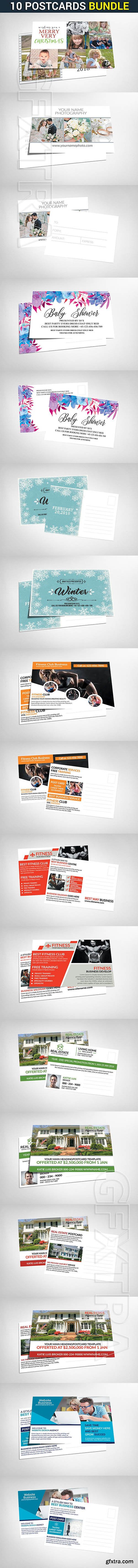 CreativeMarket - 10 Cards Bundle 2266542