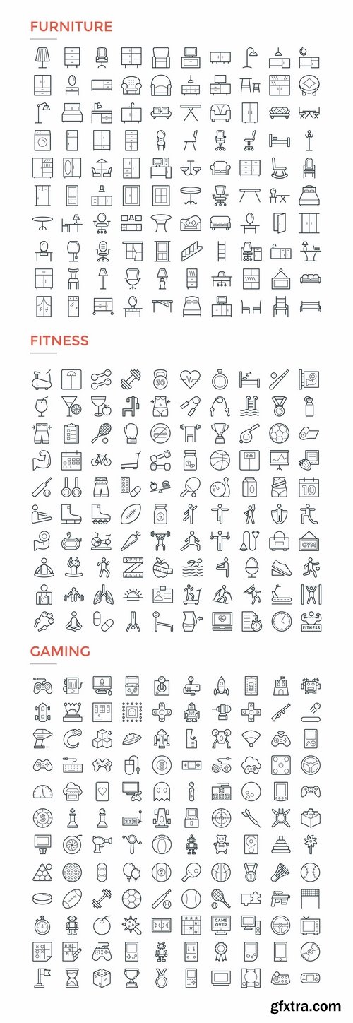 CM - 4800 Line Icons Pack 2201182