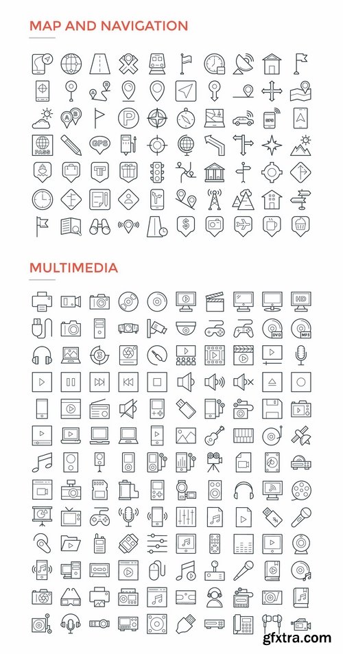 CM - 4800 Line Icons Pack 2201182