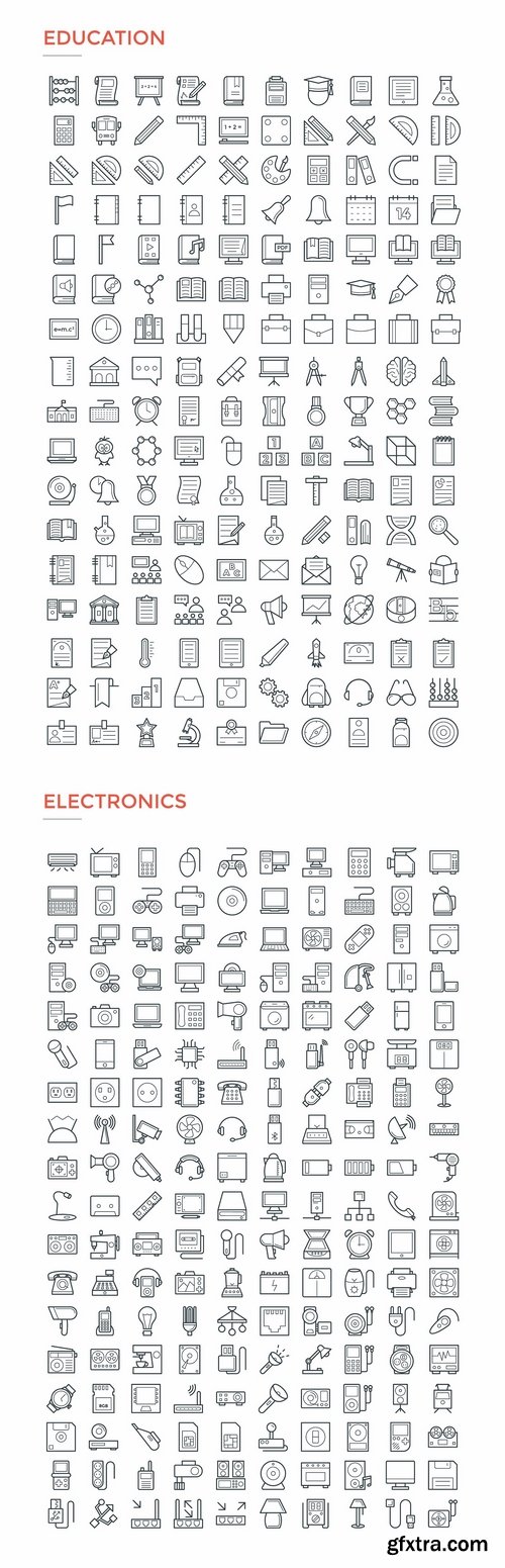 CM - 4800 Line Icons Pack 2201182