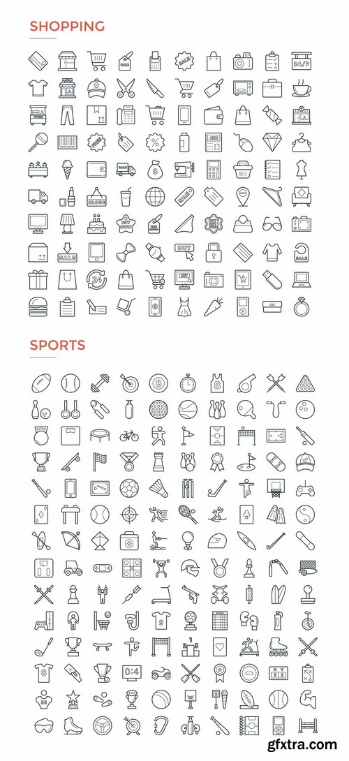 CM - 4800 Line Icons Pack 2201182