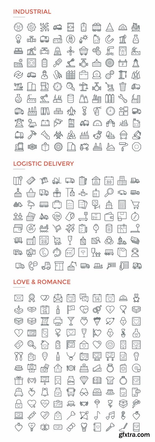 CM - 4800 Line Icons Pack 2201182