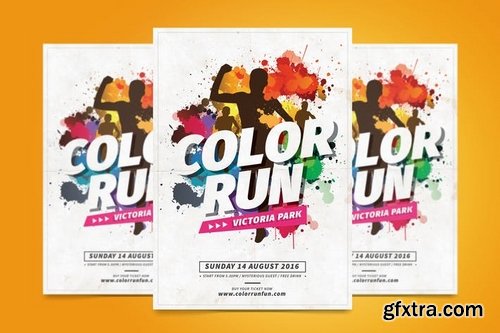 GraphicRiver - Color Run Fest 17043640