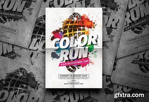 GraphicRiver - Color Run Fest 17043640