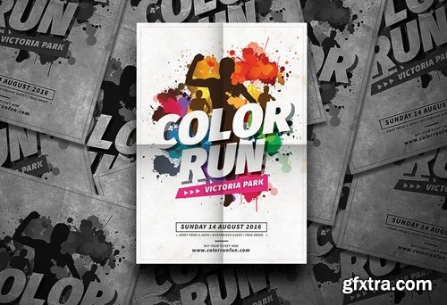 GraphicRiver - Color Run Fest 17043640