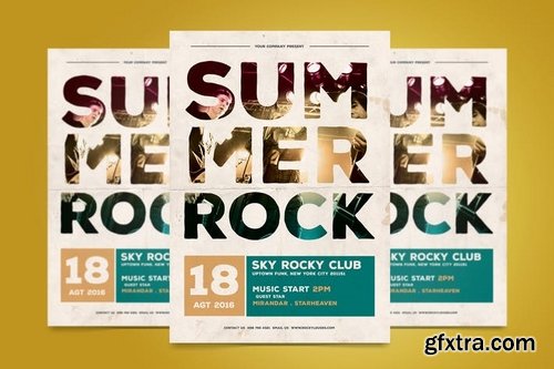 GraphicRiver - Summer Rock Flyer 16846850