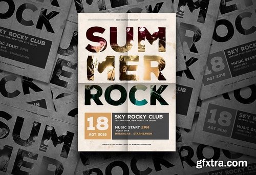 GraphicRiver - Summer Rock Flyer 16846850