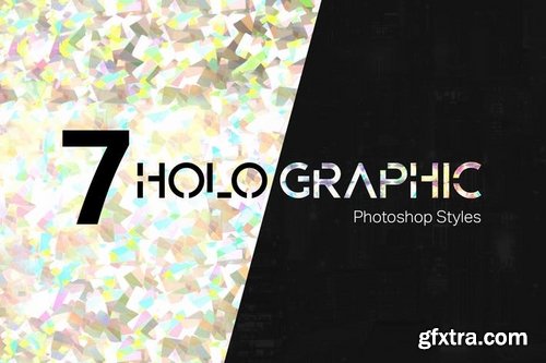 7 Holographic Photoshop Styles