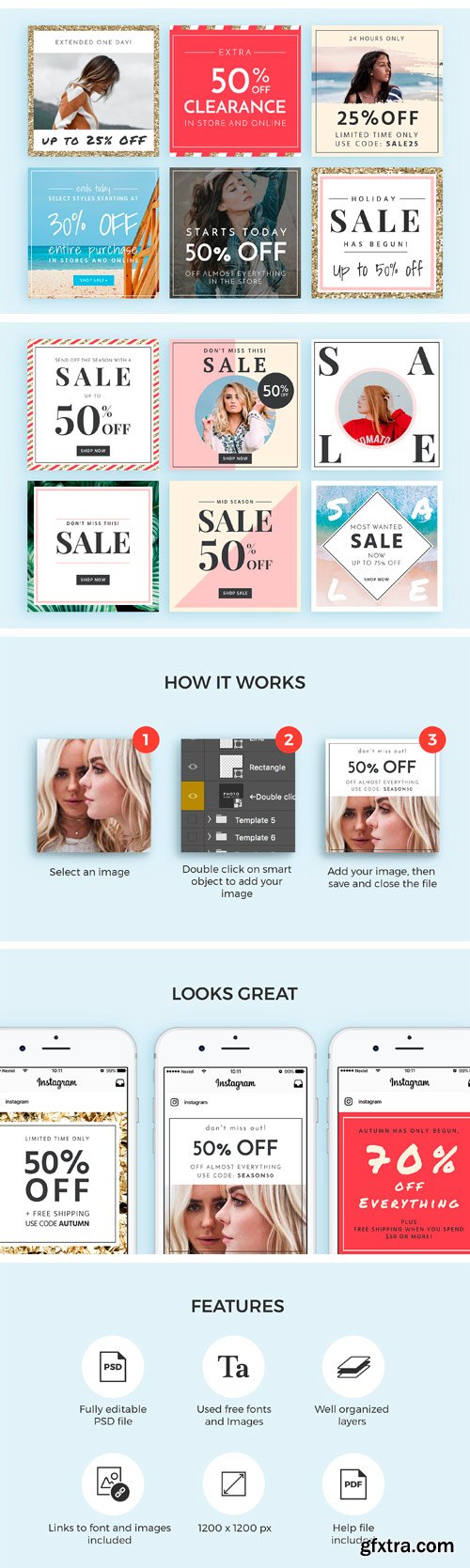 CM - 30 Sale Templates For Instagram 2249150