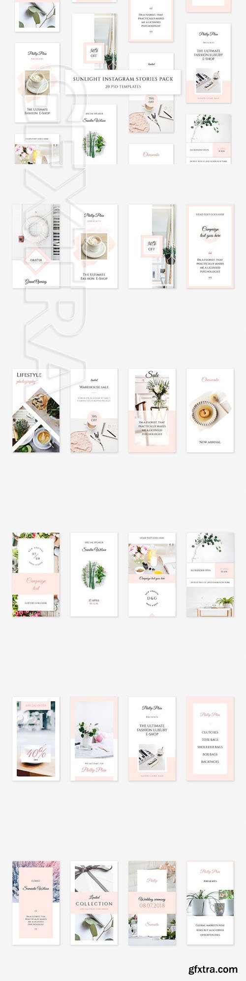 CreativeMarket - Sunlight Instagram Stories Pack 2253838