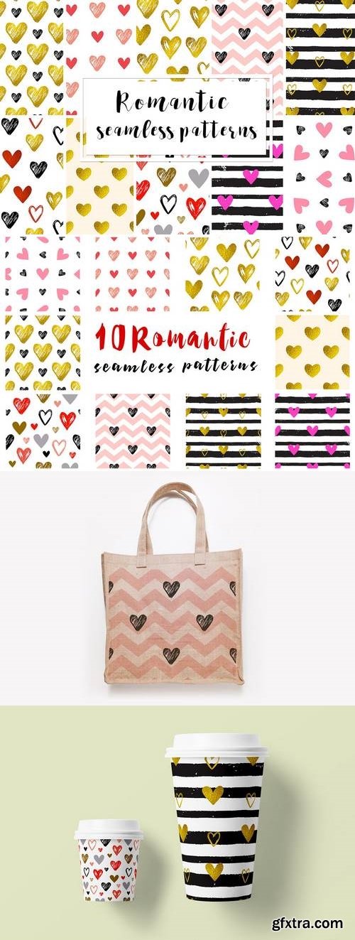 Romantic Seamless Patterns