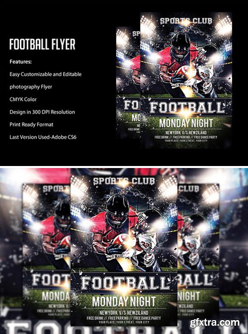 CM - FOOT BALL Game XLIX Flyer Template 2233069