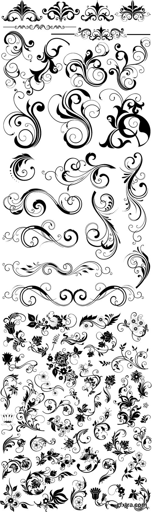 Vectors - Floral Ornaments Set 27