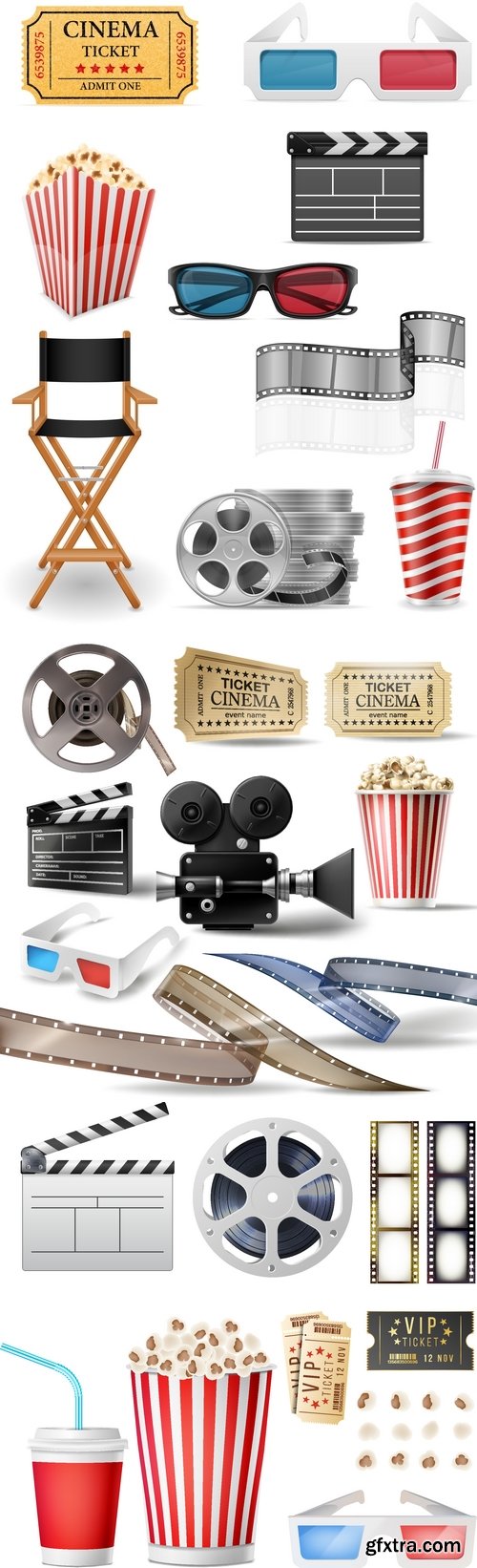 Vectors - Realistic Cinema Accessories